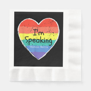 Madam Vice President I'm Speaking Kamala Harris gi Napkin