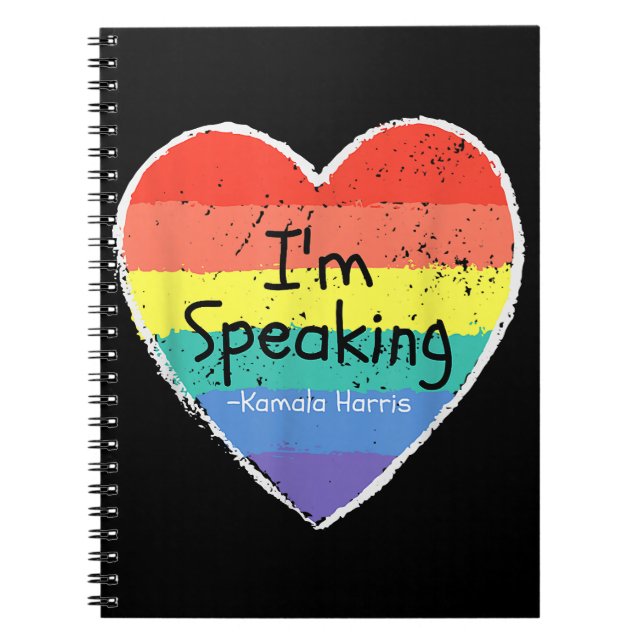Madam Vice President I'm Speaking Kamala Harris gi Notebook (Front)