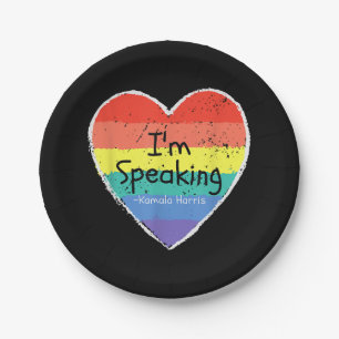 Madam Vice President I'm Speaking Kamala Harris gi Paper Plate