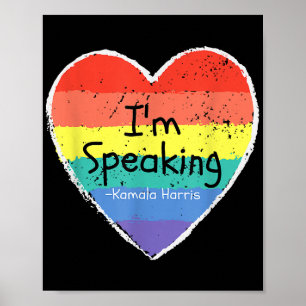 Madam Vice President I'm Speaking Kamala Harris gi Poster