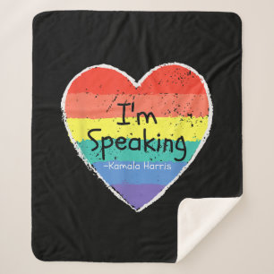 Madam Vice President I'm Speaking Kamala Harris gi Sherpa Blanket