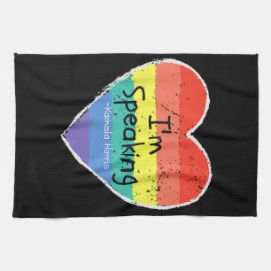 Madam Vice President I'm Speaking Kamala Harris gi Tea Towel