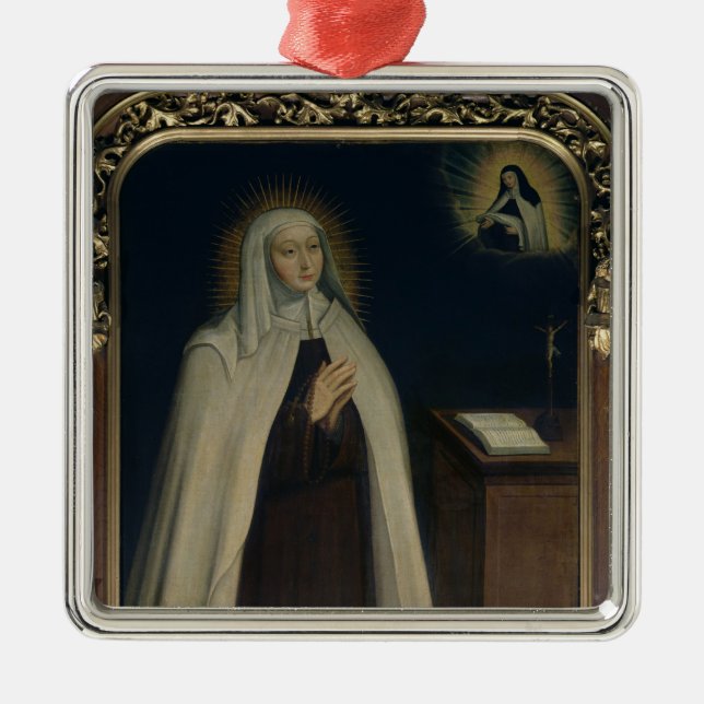 Madame Acarie  known as Marie de l'Incarnation Metal Tree Decoration (Front)