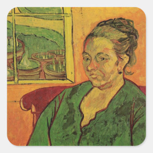 Madame Augustine Roulin by Vincent van Gogh Square Sticker