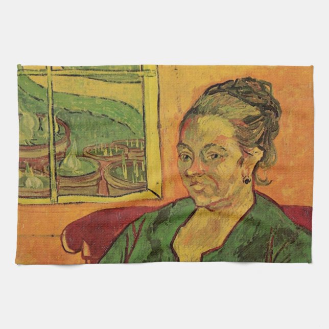 Madame Augustine Roulin by Vincent van Gogh Tea Towel (Horizontal)