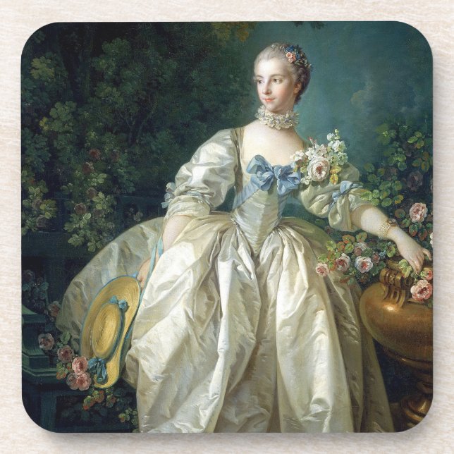 Madame Bergeret 1766 Boucher Coaster (Front)