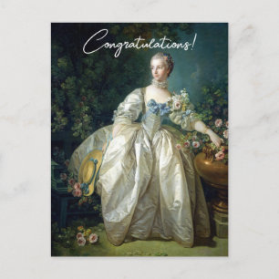 Madame Bergeret 1766 Boucher Congratulations Postcard