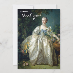Madame Bergeret 1766 Boucher Congratulations Thank You Card