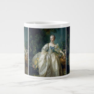 Madame Bergeret 1766 by Francois Boucher oil paint Large Coffee Mug