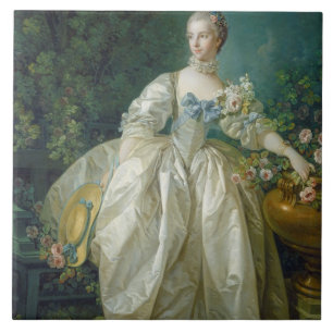 Madame Bergeret, c. 1766 (oil on canvas) Tile