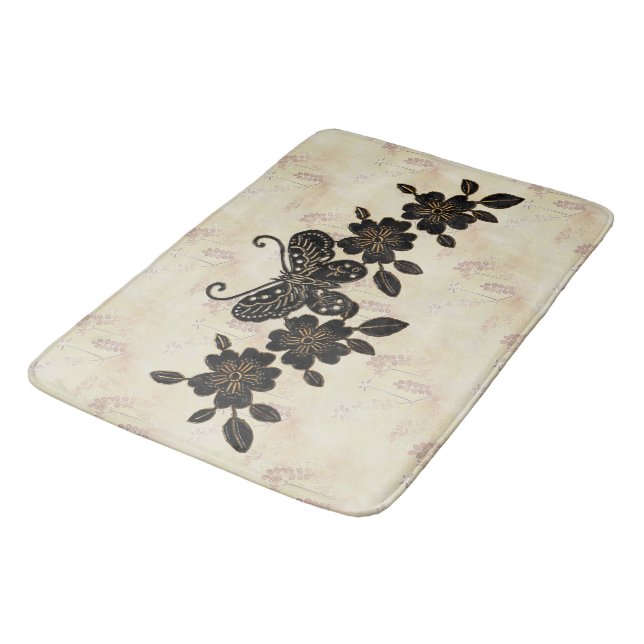 Madame Butterfly Bath Mat (Angled)