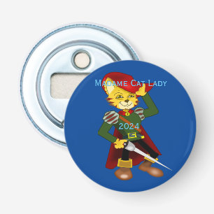 Madame Cat Lady 2024 for President Thunder_Cove Bottle Opener