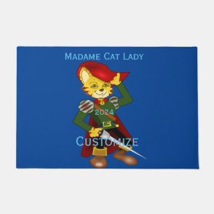 Madame Cat Lady 2024 for President Thunder_Cove Doormat