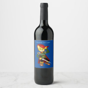 Madame Cat Lady 2024 for President Thunder_Cove Wine Label