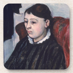 Madame Cezanne, c.1883-85 (oil on canvas) Coaster