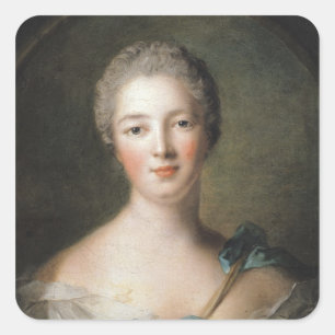 Madame de Pompadour  1748 Square Sticker