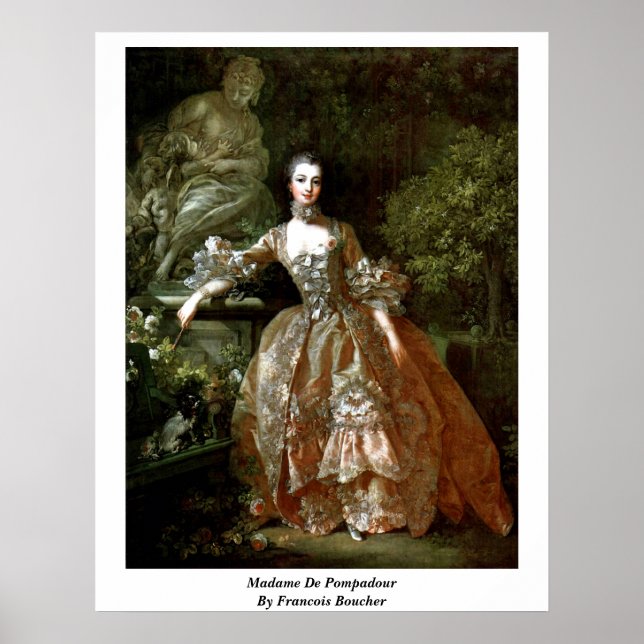 Madame De Pompadour By Francois Boucher Poster (Front)