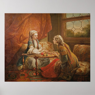 Madame de Pompadour in the role of fortuneteller Poster