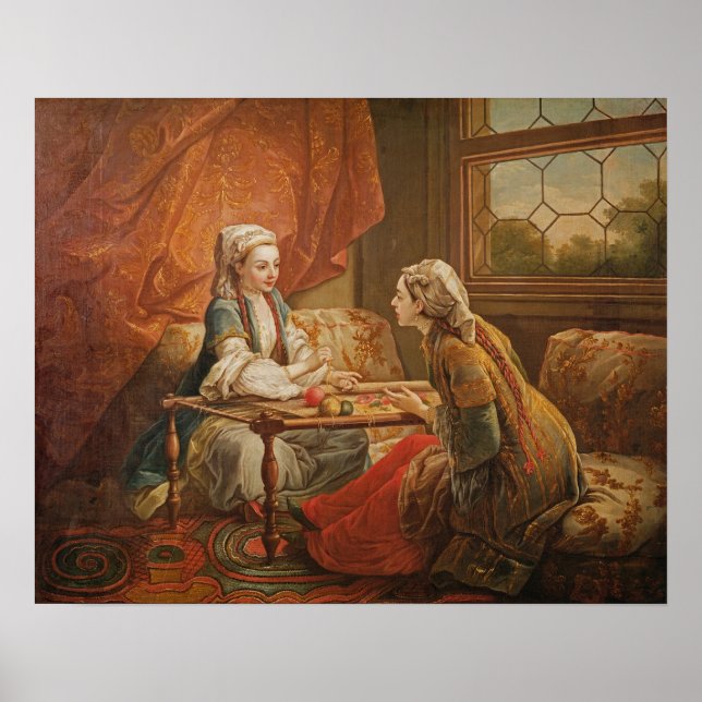 Madame de Pompadour in the role of fortuneteller Poster (Front)