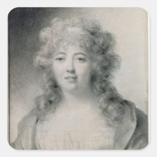 Madame de Stael  1810 Square Sticker