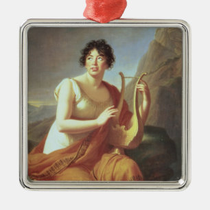 Madame de Stael as Corinne, 1809 Metal Tree Decoration
