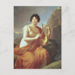 Madame de Stael as Corinne, 1809 Postcard