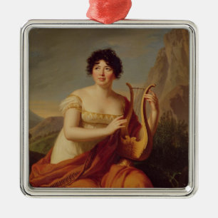 Madame de Stael as Corinne Metal Tree Decoration
