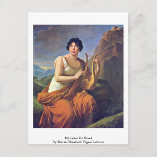 Madame De Stael By Marie Elisabeth Vigee-Lebrun Postcard