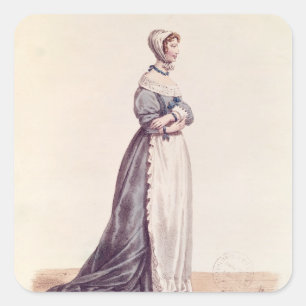 Madame Debrie in the role of Agnes Square Sticker