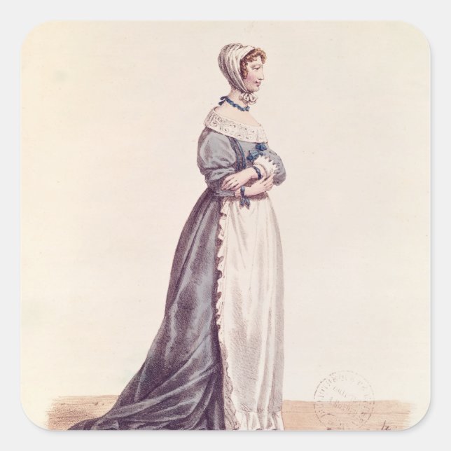 Madame Debrie in the role of Agnes Square Sticker (Front)
