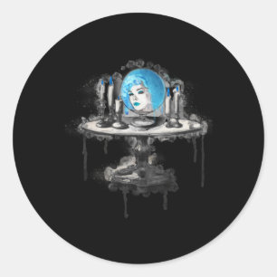 Madame Fortune Teller  Classic Round Sticker