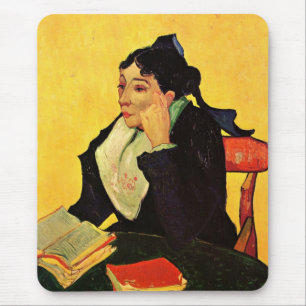 Madame Ginoux with Books by Vincent van Gogh Mouse Mat