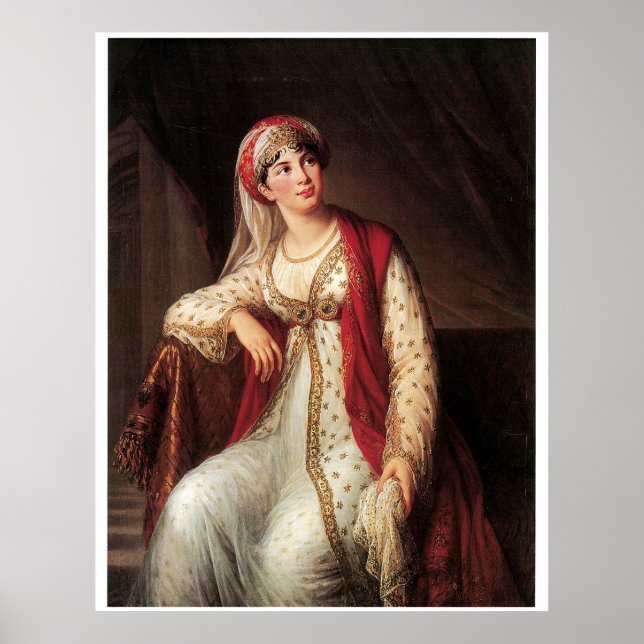 Madame Grassini in the Role of Zaire Poster (Front)