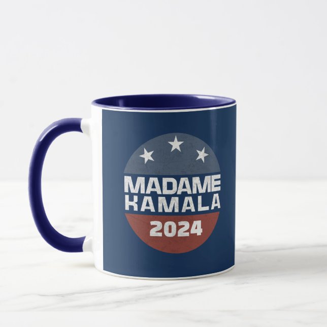 Madame Kamala Harris 2024 for President Patriotic Mug (Left)