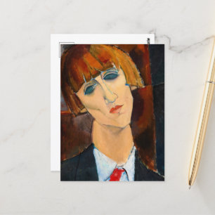 Madame Kisling, 1917 by Amedeo Modigliani Postcard