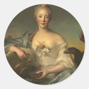 Madame Le Fèvre de Caumartin as Hebe Classic Round Sticker