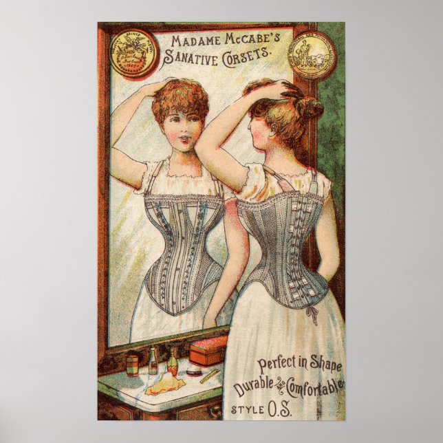 Madame McCabes Corsets Ad Poster (Front)