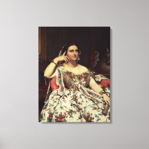 Madame Moitessier, 1856 Canvas Print