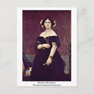 Madame Moitessier By Ingres Auguste Dominique Postcard