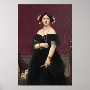 Madame Moitessier - Jean-Auguste- Ingres Fine Art Poster