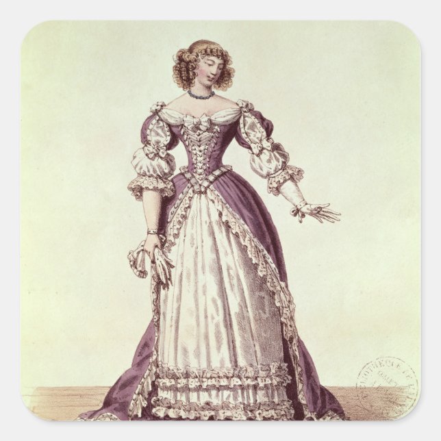 Madame Moliere, nee Armande Bejart Square Sticker (Front)