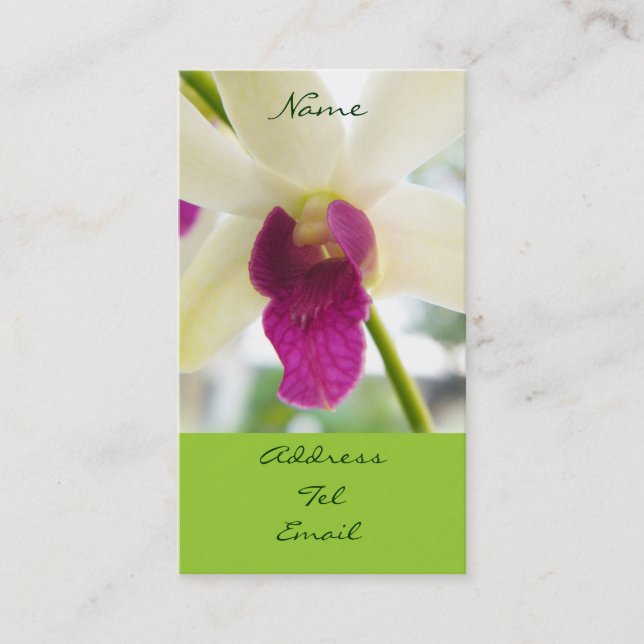 Madame Orchid Business Card (Front)
