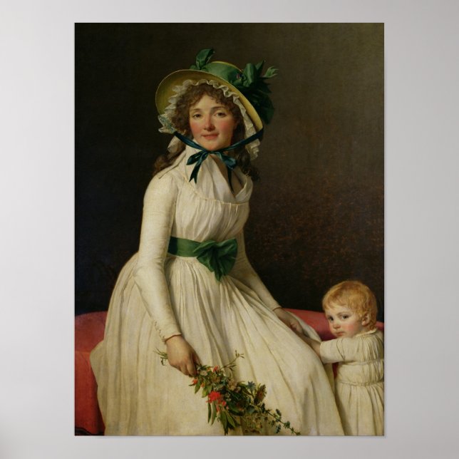 Madame Pierre Seriziat  with her Son, Emile Poster (Front)