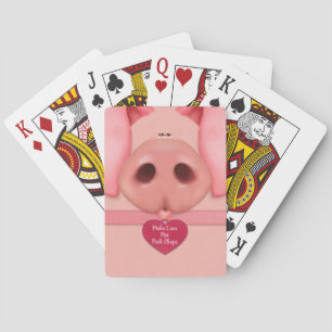 Madame Piggy Bicycle Playing Cards