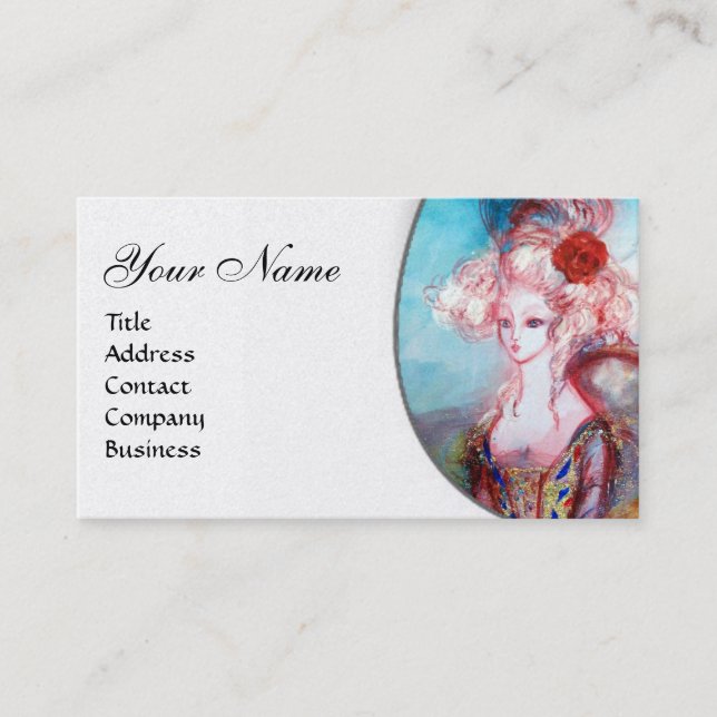 MADAME POMPADOUR Beauty,Salon,Spa ,Makeup Artist Business Card (Front)