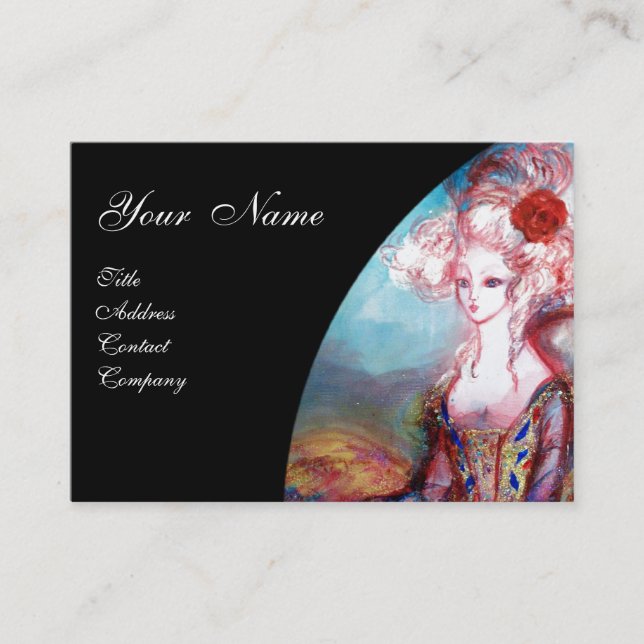 MADAME POMPADOUR Beauty,Salon,Spa ,Makeup Artist Business Card (Front)