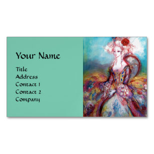 MADAME POMPADOUR ,Beauty,Salon,Spa ,Makeup Artist Magnetic Business Card
