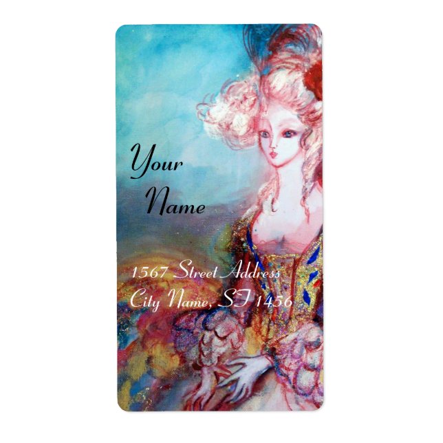 MADAME POMPADOUR ,bright pink blue (Front)