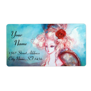 MADAME POMPADOUR ,bright pink blue