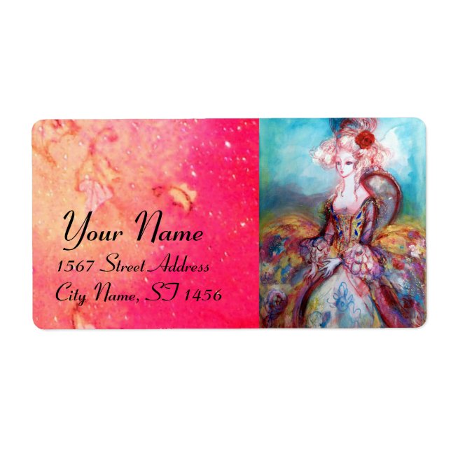 MADAME POMPADOUR ,bright pink blue green (Front)